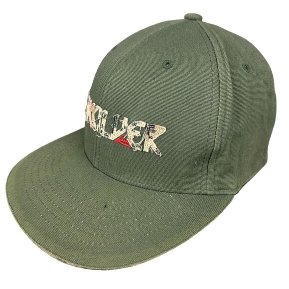 Quiksilver Olive Green Flexfit Hat Mens One Size Fits All Cotton/Spandex Blend - Picture 9 of 15